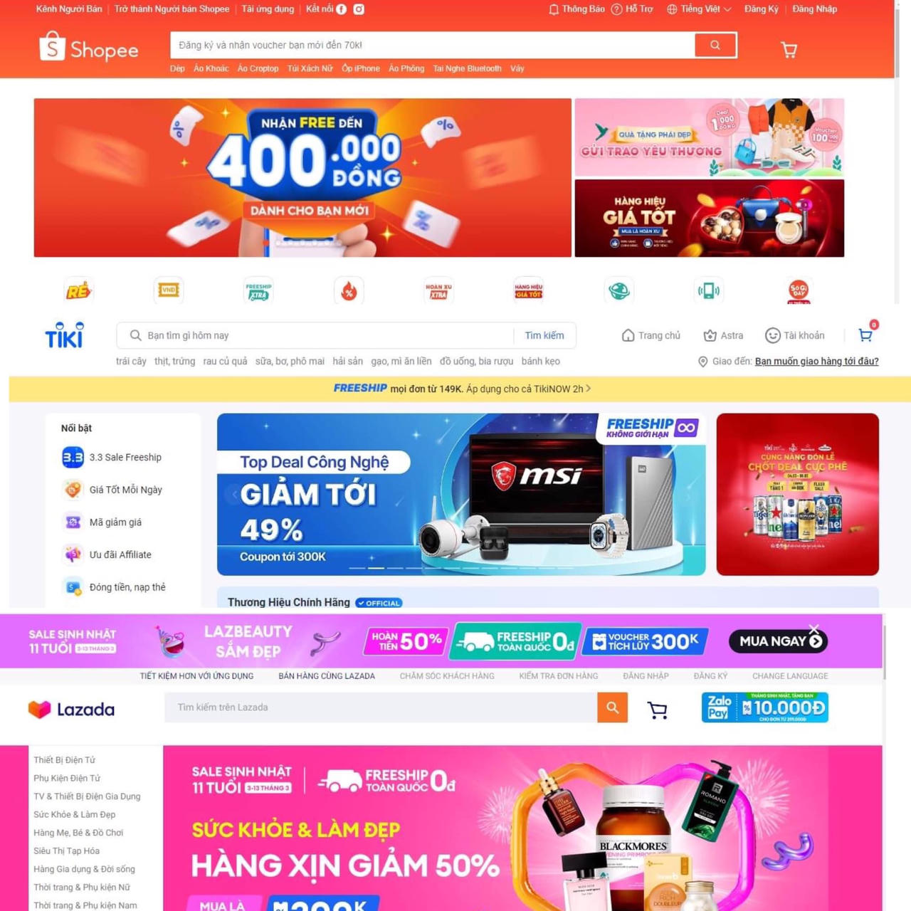 Cuộc chiến giành thị phần từ các 'ông lớn' thương mại điện tử dịp 8/3