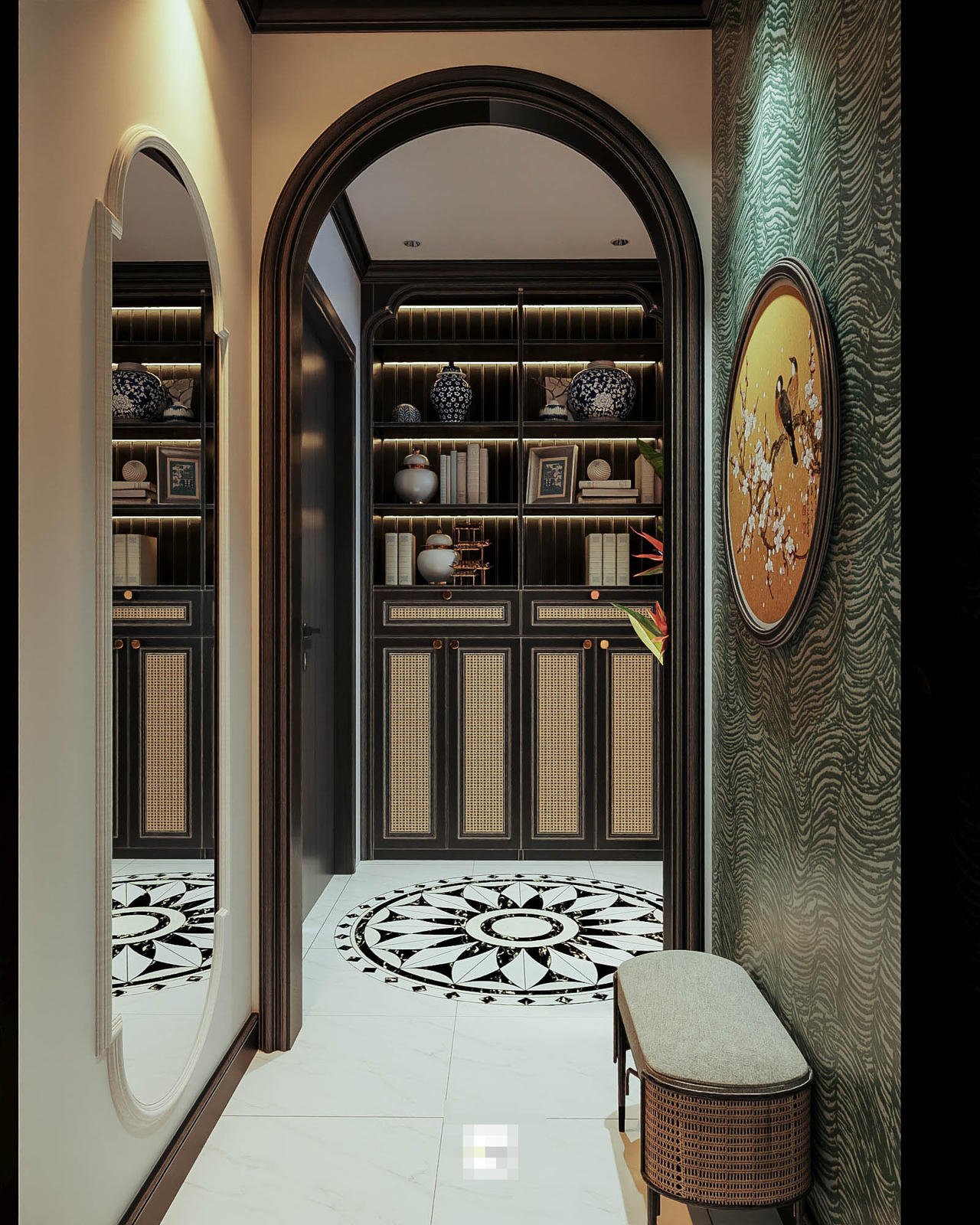 Căn hộ phong cách Đông Dương – vẻ đẹp truyền thống có tính ứng dụng cao