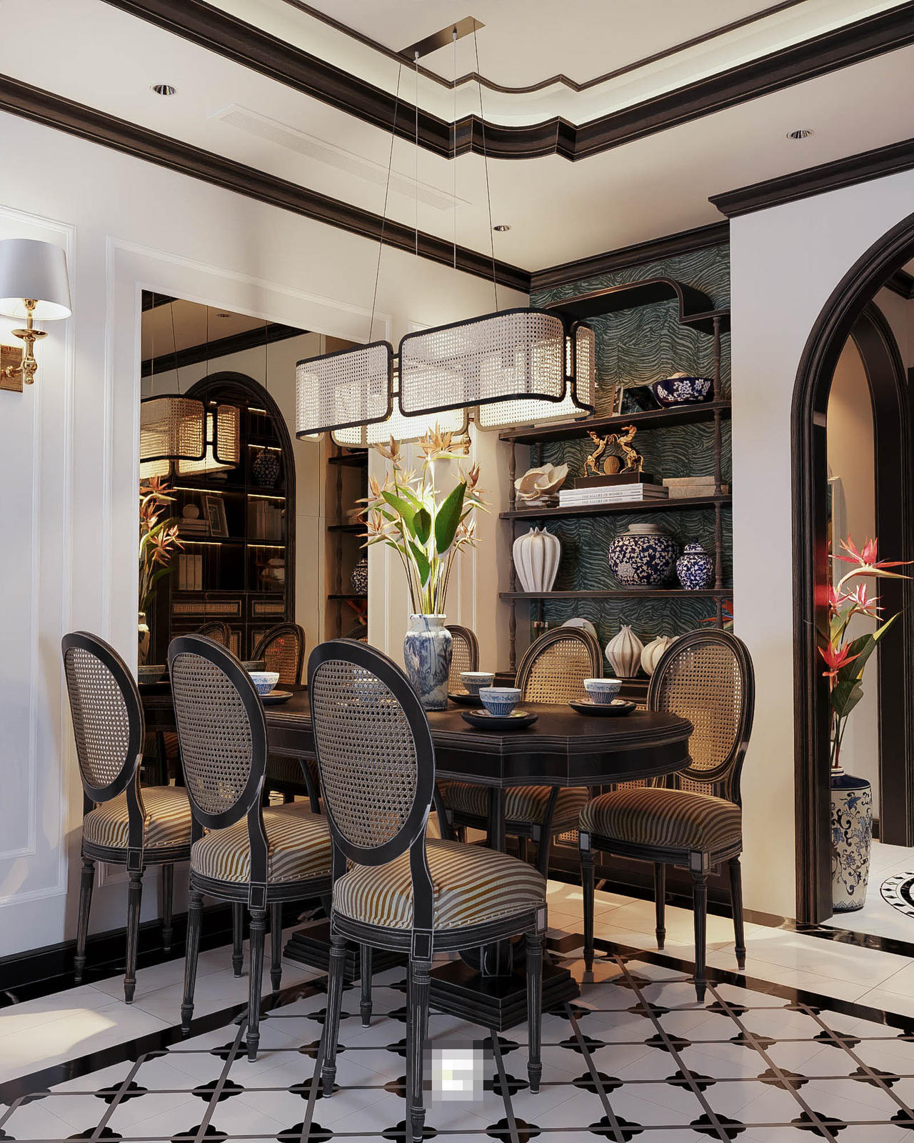 Căn hộ phong cách Đông Dương – vẻ đẹp truyền thống có tính ứng dụng cao