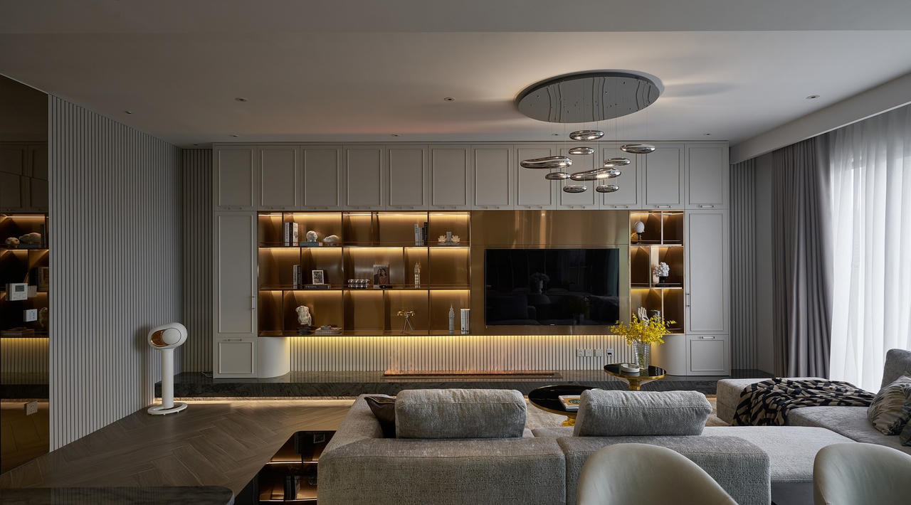 Căn hộ bao trọn view công viên Thống Nhất, thiết kế hiện đại tone chủ đạo ghi xám pha xanh Olive cực huyền bí