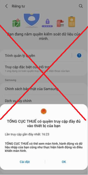 Mạo danh công chức thuế dụ người dân cài app của Cục Thuế TP.HCM để chiếm đoạt tài sản