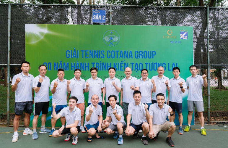 Giải tennis Cotana Group - “30 năm - Dòng chảy kiến tạo tương lai” thành công tốt đẹp