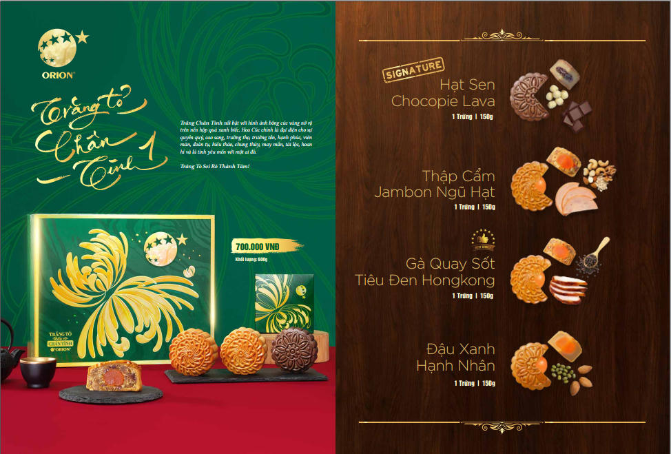 Orion ra mắt bánh trung thu tại Việt Nam