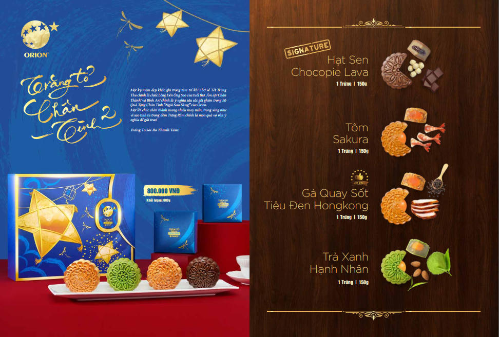 Orion ra mắt bánh trung thu tại Việt Nam