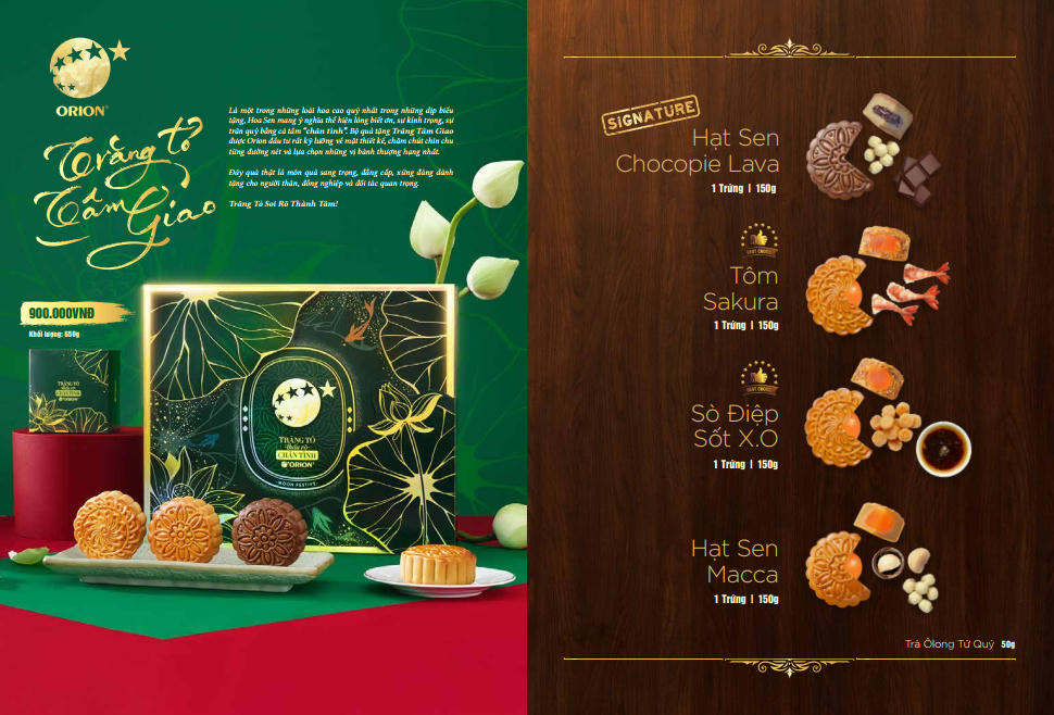 Orion ra mắt bánh trung thu tại Việt Nam