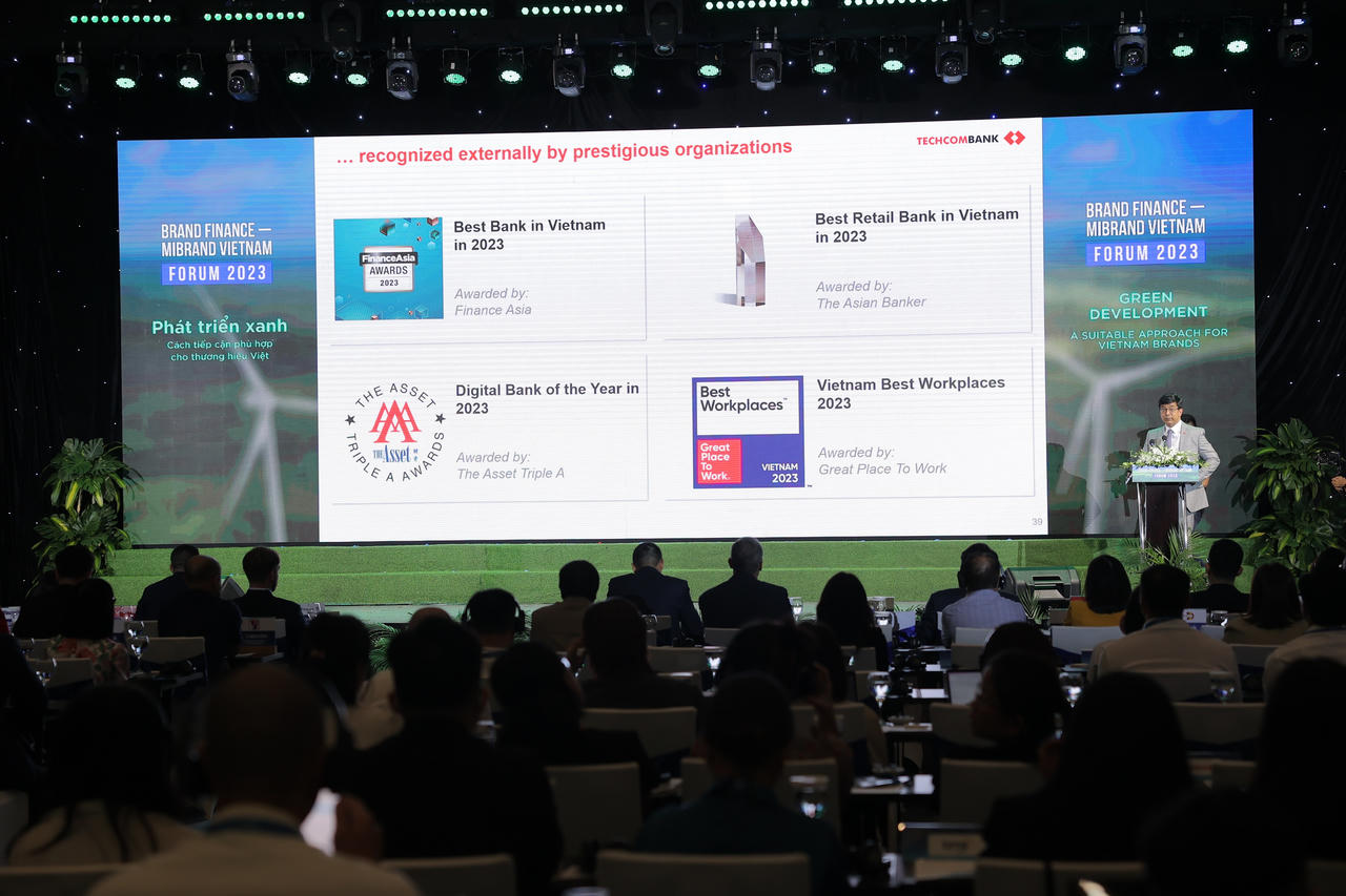 Techcombank là thương hiệu ngân hàng tư nhân giá trị nhất Việt Nam
