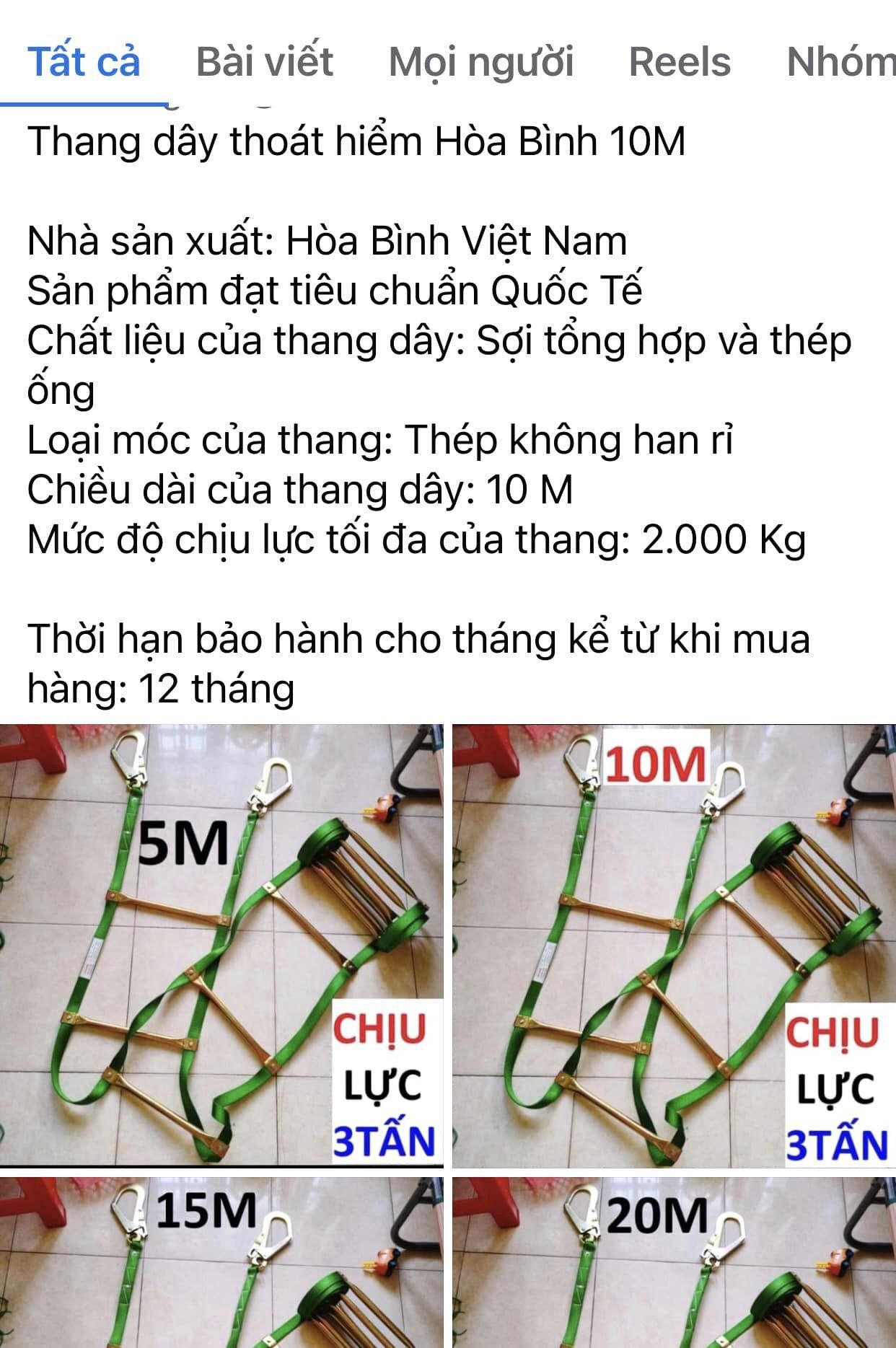 Dây thoát hiểm, mặt nạ phòng độc 'hot' sau vụ cháy chung cư mini phố Khương Hạ 