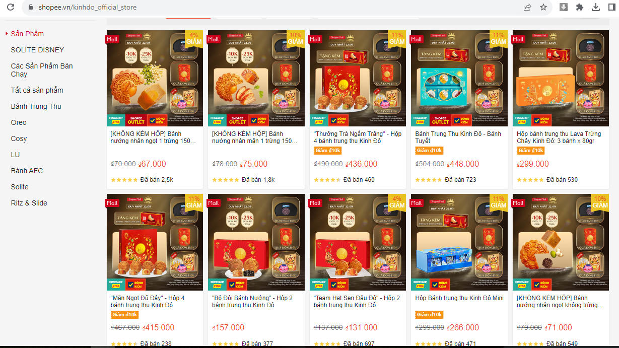 Bánh trung thu bán kiểu truyền thống vắng khách, kênh online đắt hàng