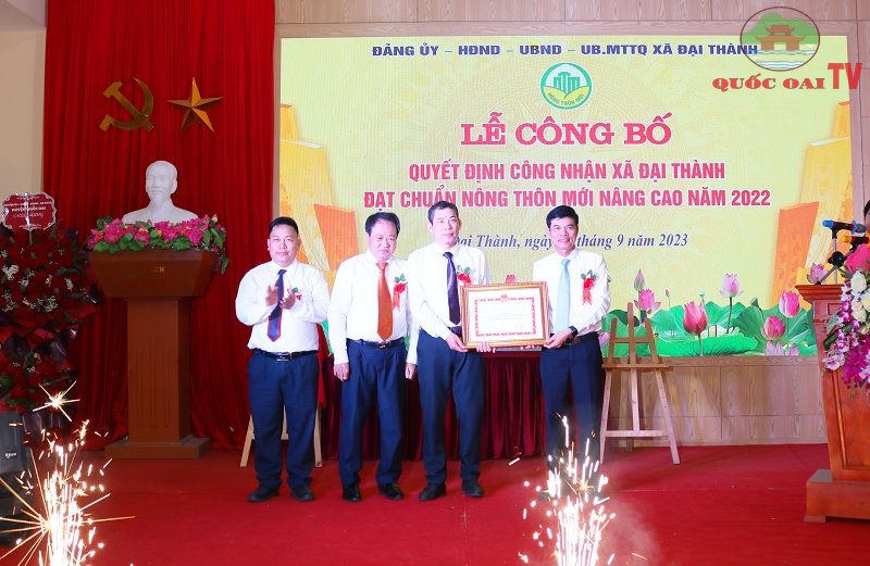 Xã Đại Thành (Quốc Oai, Hà Nội): Đạt chuẩn nông thôn mới nâng cao 