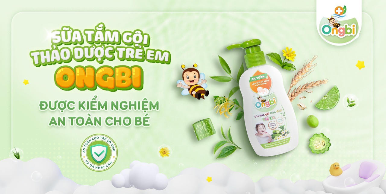 Công thức 6 KHÔNG trong sữa tắm gội thảo dược trẻ em Ongbi