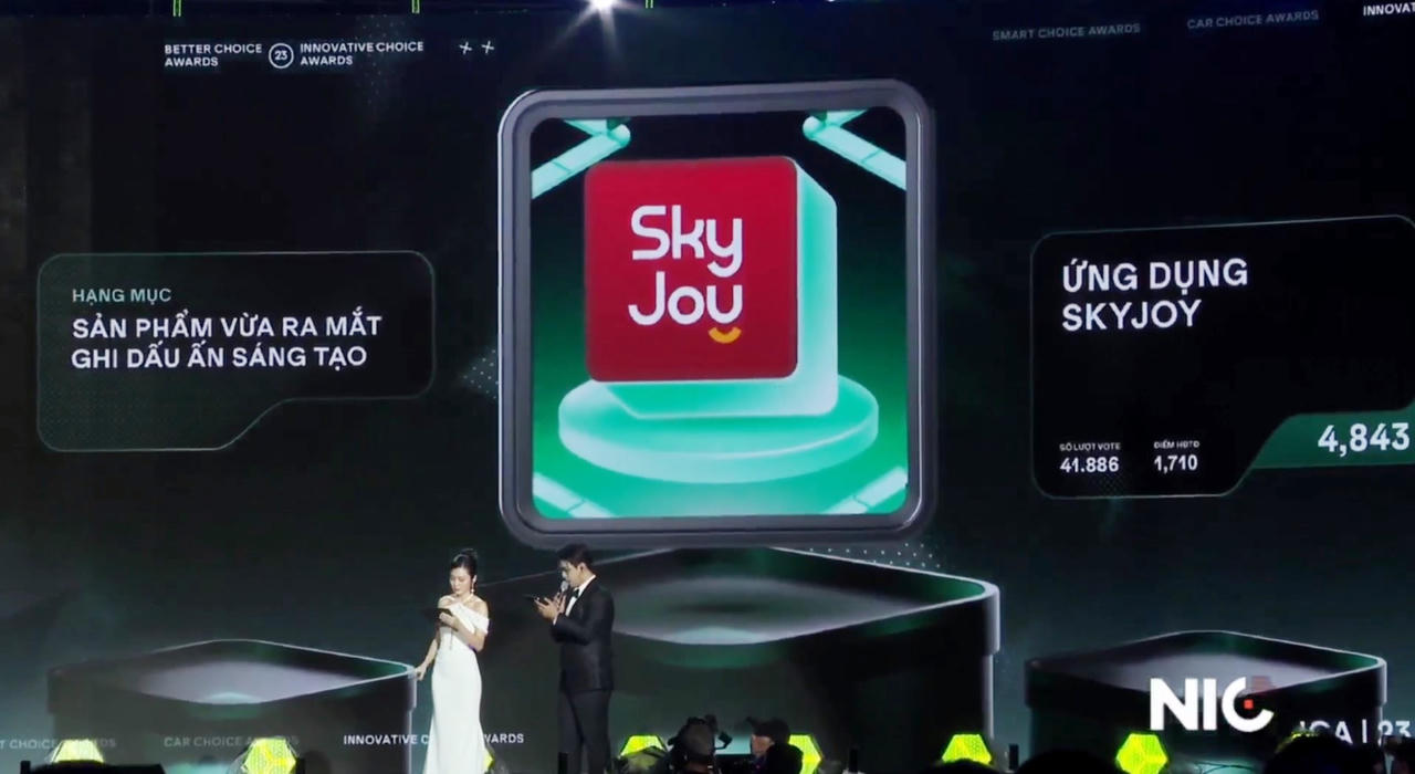 Vietjet SkyJoy - Sản phẩm vừa ra mắt ghi dấu ấn sáng tạo' tại Better Choice Awards 2023