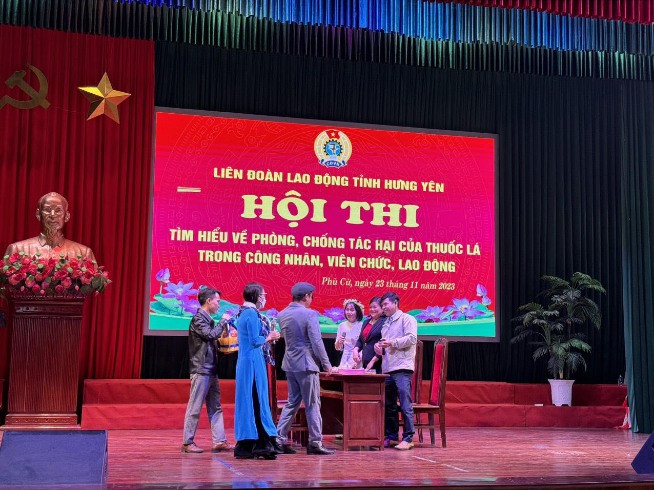 Sôi nổi Hội thi tìm hiểu phòng, chống tác hại của thuốc lá trong viên chức, người lao động