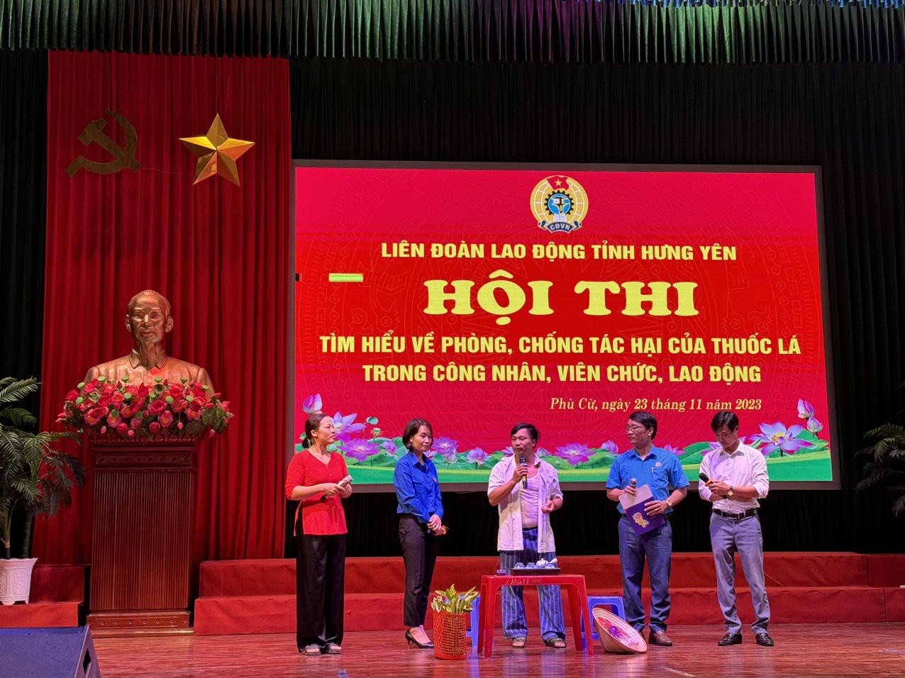 Sôi nổi Hội thi tìm hiểu phòng, chống tác hại của thuốc lá trong viên chức, người lao động