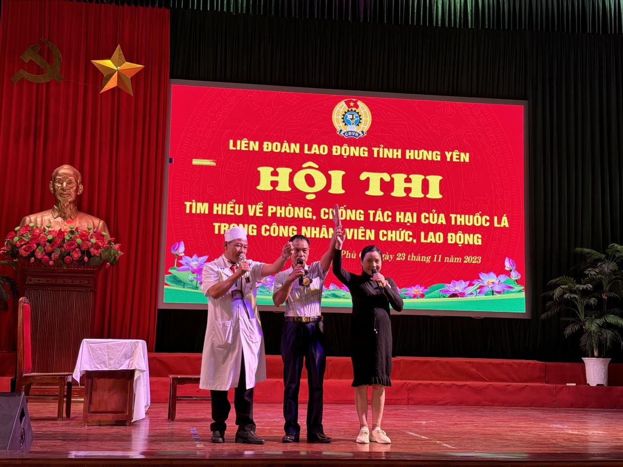 Sôi nổi Hội thi tìm hiểu phòng, chống tác hại của thuốc lá trong viên chức, người lao động