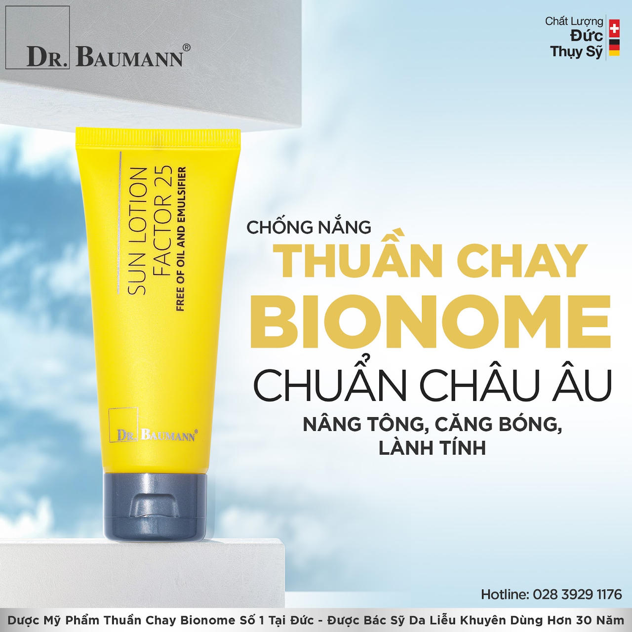 Sun Lotion Factor 25: Kem chống nắng bảo vệ hiệu quả trước tác động của ánh nắng