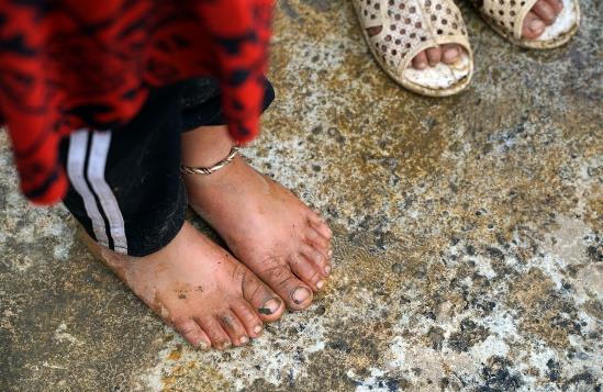 Điểm trường của học sinh nghèo không có cả rau ăn 