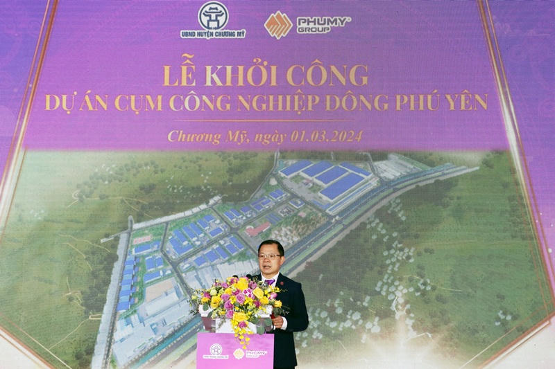 Khởi công xây dựng Cụm công nghiệp Đông Phú Yên (Hà Nội)
