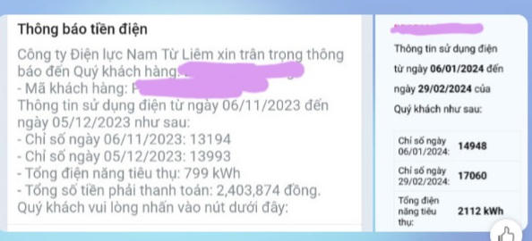 Khách hàng phản ánh số điện sử dụng tăng cao: EVNHANOI sẽ đến tận nhà kiểm tra công tơ điện