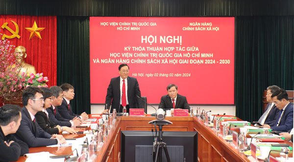 Ký kết thỏa thuận hợp tác giữa Học viện Chính trị quốc gia Hồ Chí Minh và NHCSXH