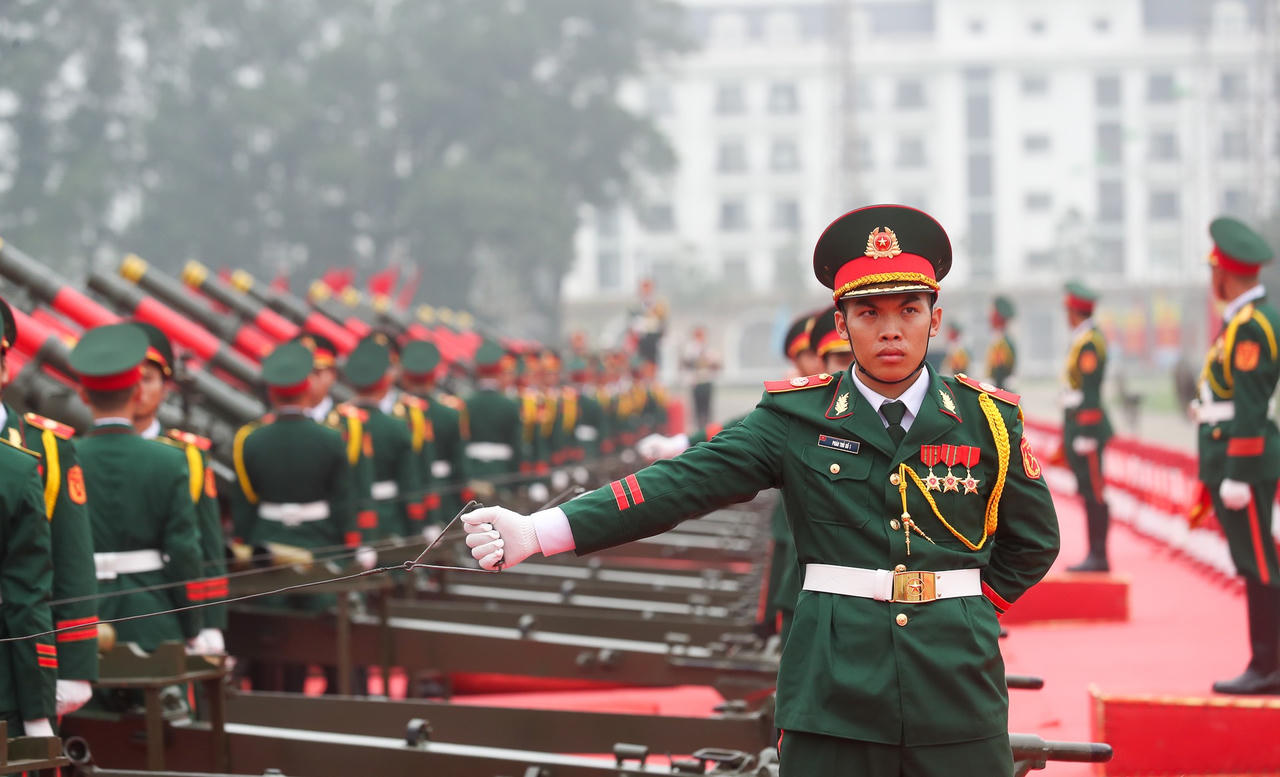 Tổng duyệt diễu binh kỷ niệm Chiến thắng Điện Biên Phủ