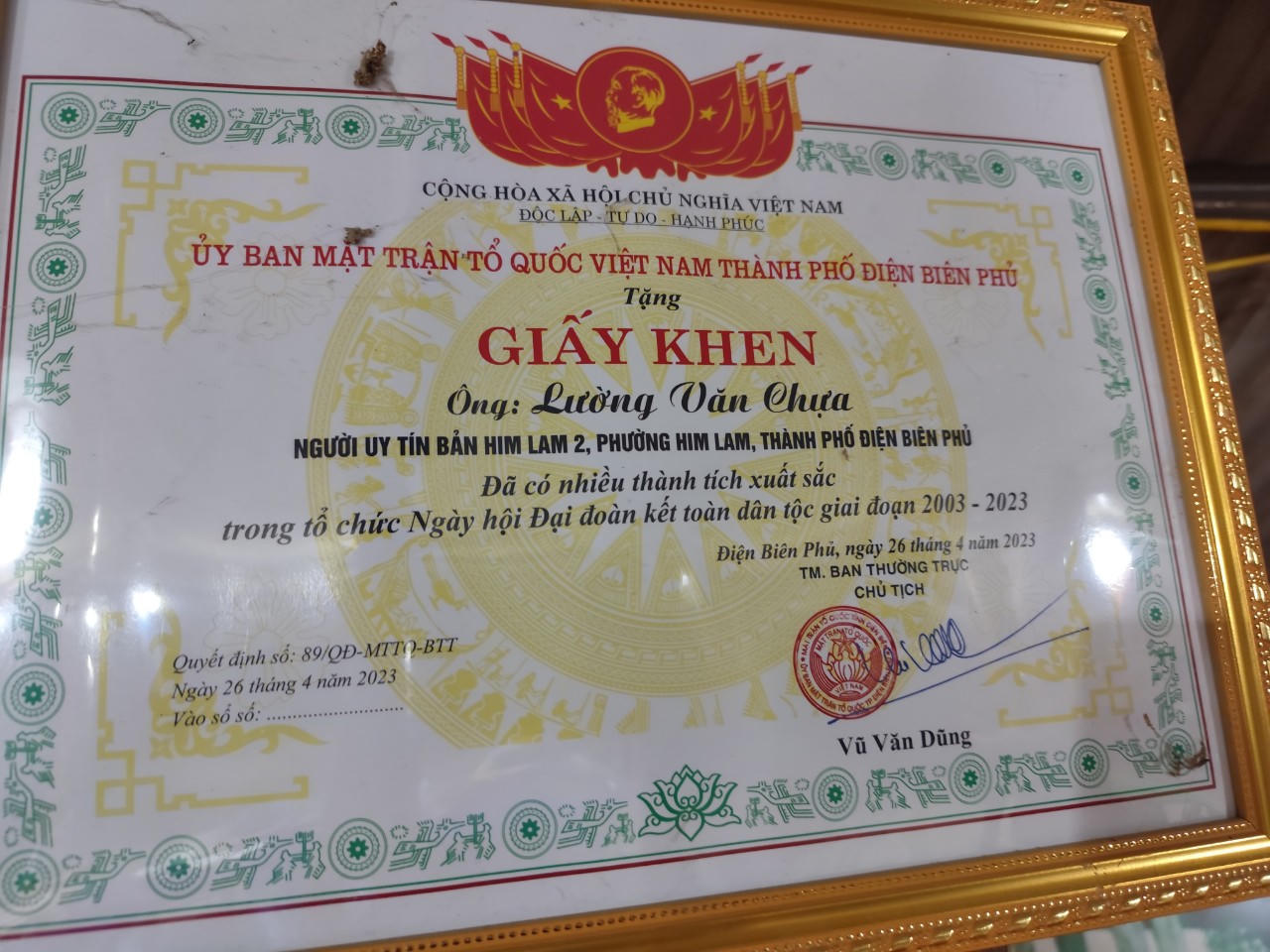 Tâm huyết của người đảng viên, trưởng bản trên vùng đất Điện Biên anh hùng