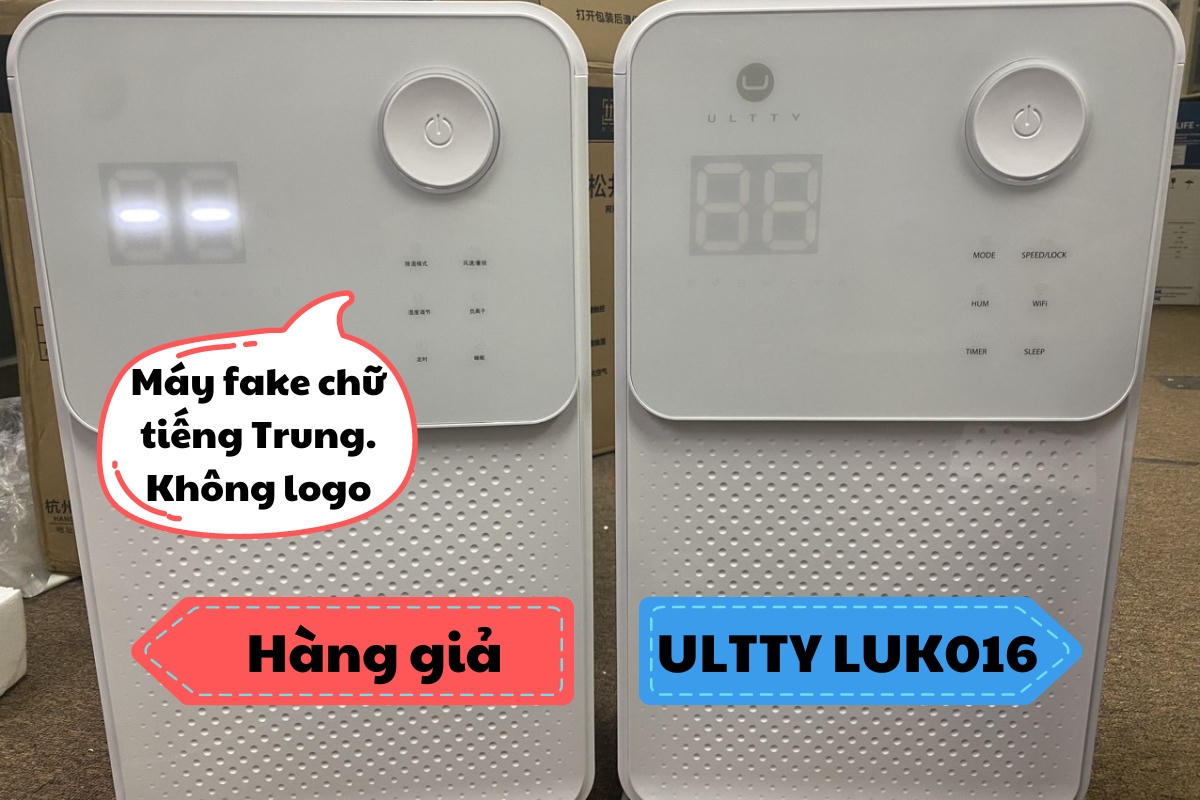 Cảnh báo giả mạo Máy Hút Ẩm U ULTTY, cách phân biệt hàng thật - hàng giả