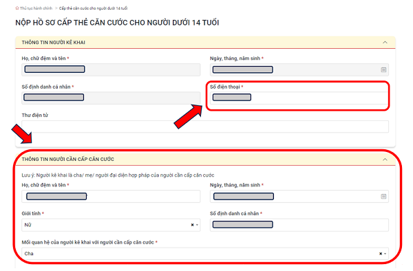 Cách làm Căn cước cho trẻ từ 6 đến dưới 14 tuổi online nhanh gọn