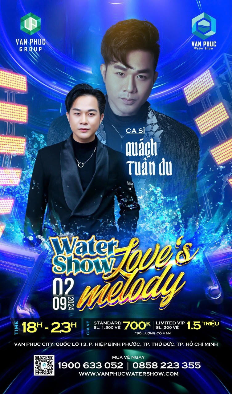 Nghỉ lễ 2/9 đến Van Phuc City xem nhạc nước Water show Love’s Melody