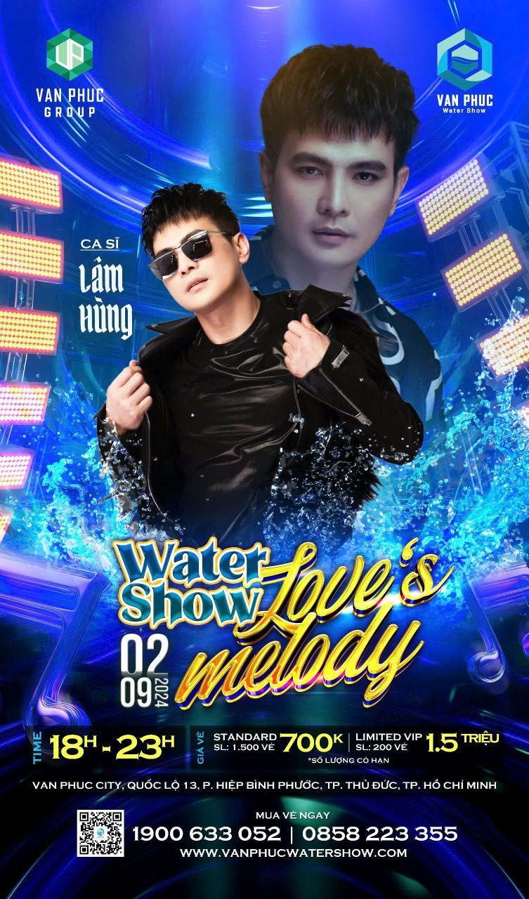 Nghỉ lễ 2/9 đến Van Phuc City xem nhạc nước Water show Love’s Melody