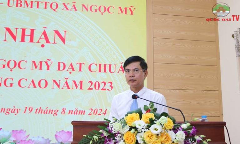 Xã Ngọc Mỹ (Hà Nội) đón Bằng công nhận nông thôn mới nâng cao