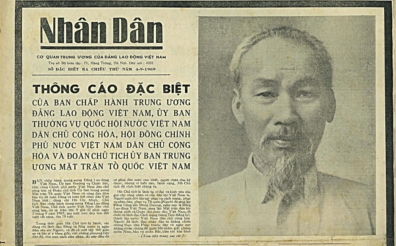 Xúc động những trang báo viết về ngày Bác đi xa