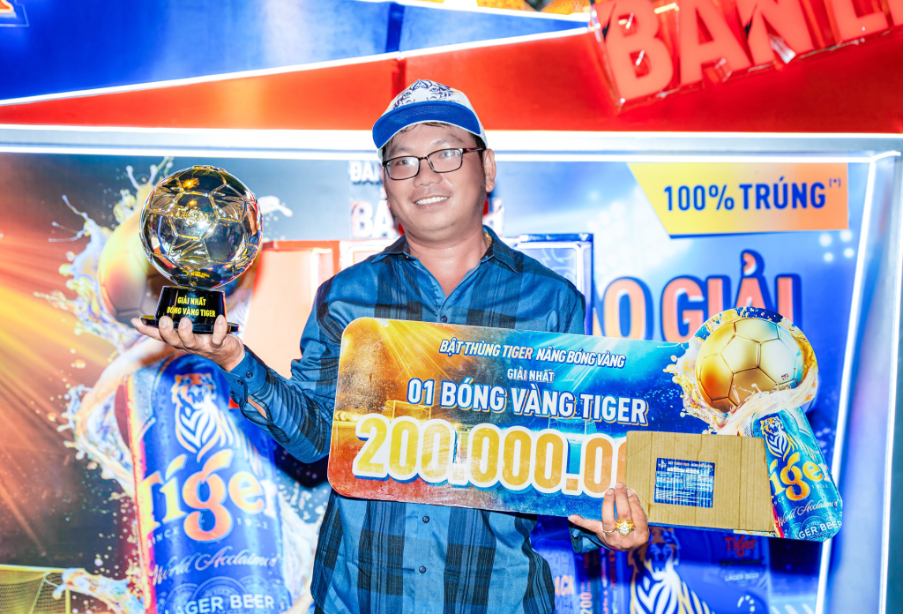 8 quả bóng vàng Tiger 200 triệu đồng đã tìm được chủ nhân khắp các tỉnh miền Tây