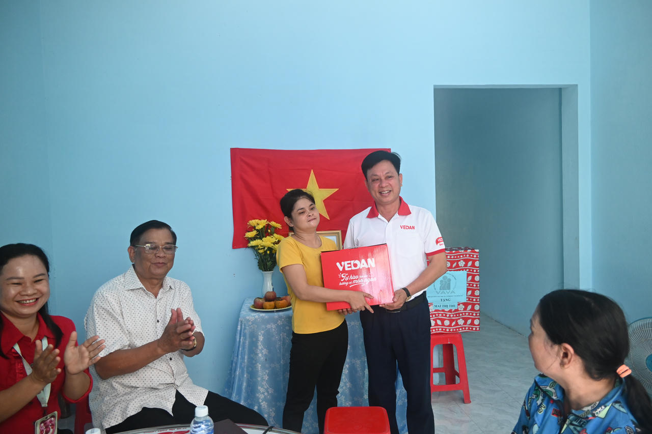 Vedan Việt Nam phối hợp trao nhà cho gia đình nạn nhân chất độc da cam