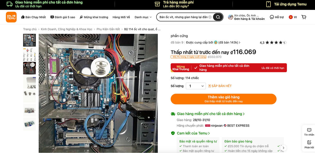 Temu – “Thiên đường” mua sắm giá rẻ hay bẫy “tiền mất, tật mang”?