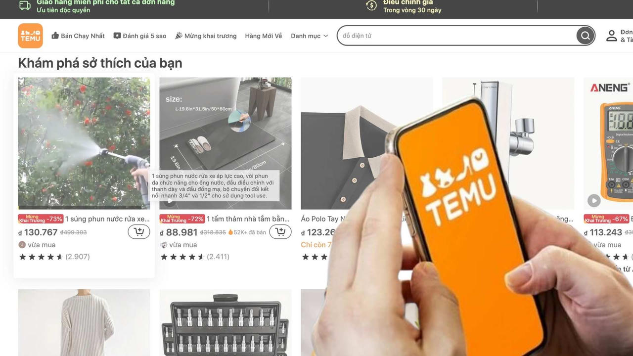 Temu – “Thiên đường” mua sắm giá rẻ hay bẫy “tiền mất, tật mang”?