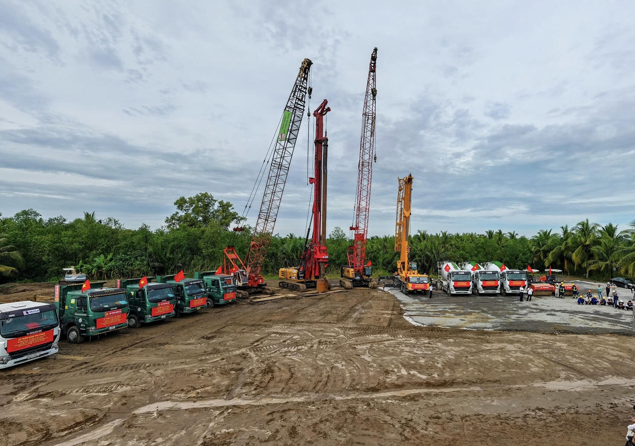 Liên danh nhà thầu do Tập đoàn Đèo Cả đứng đầu triển khai thi công cầu Đại Ngãi 1