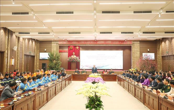 Tổng Bí thư Tô Lâm thăm, chúc Tết Đảng bộ, chính quyền, nhân dân Thủ đô Hà Nội