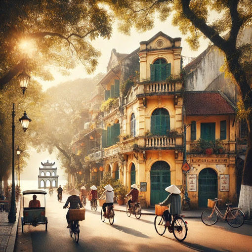 Phố hàng Hà Nội qua quan sát của người Pháp