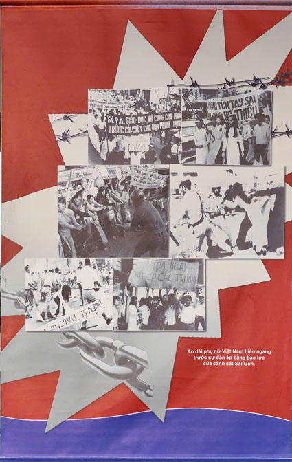 Áo dài phụ nữ Việt Nam đi qua khói lửa chiến tranh