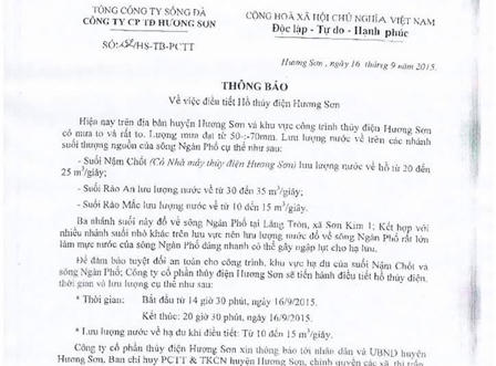 Ảnh hưởng bão số 3, nước sông ở Hà Tĩnh liên tục dâng cao