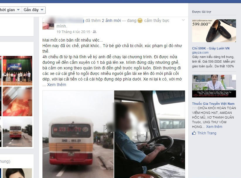 Nữ sinh viên 'tố' phát khóc vì bị 'chửi' trên xe buýt Hà Tĩnh 