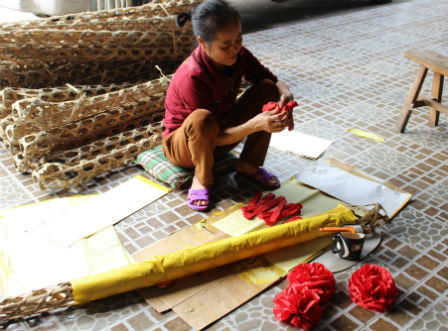 Hà Tĩnh: Giáp tết, nghề sản xuất và buôn bán hàng mã lên ngôi