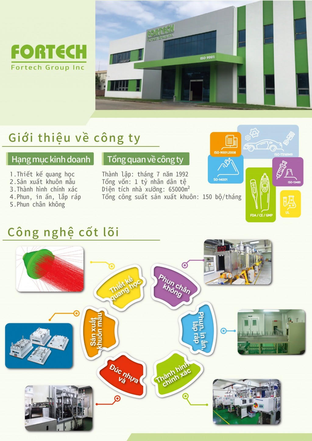 Fortech khai trương cơ sở sản xuất mới tại Việt Nam