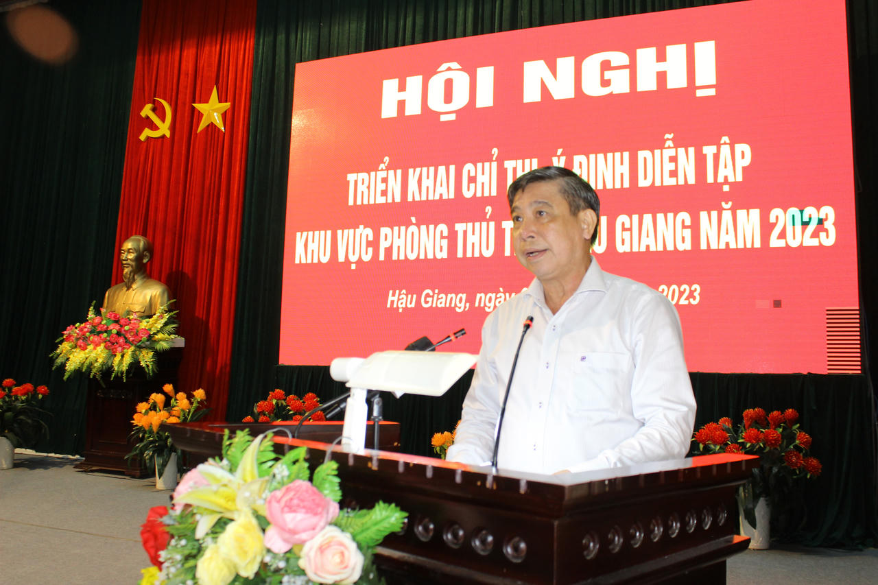 Hậu Giang chuẩn bị diễn tập khu vực phòng thủ tỉnh năm 2023