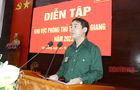 Hậu Giang: Chuẩn bị khẩn trương, nghiêm túc diễn tập khu vực phòng thủ năm 2023