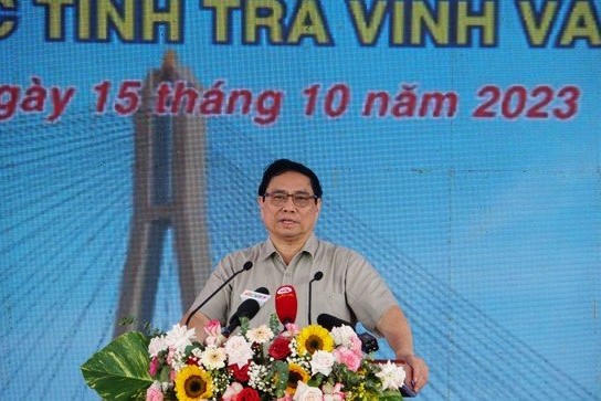 Thủ tướng dự lễ khởi công cầu Đại Ngãi nối Sóc Trăng – Trà Vinh