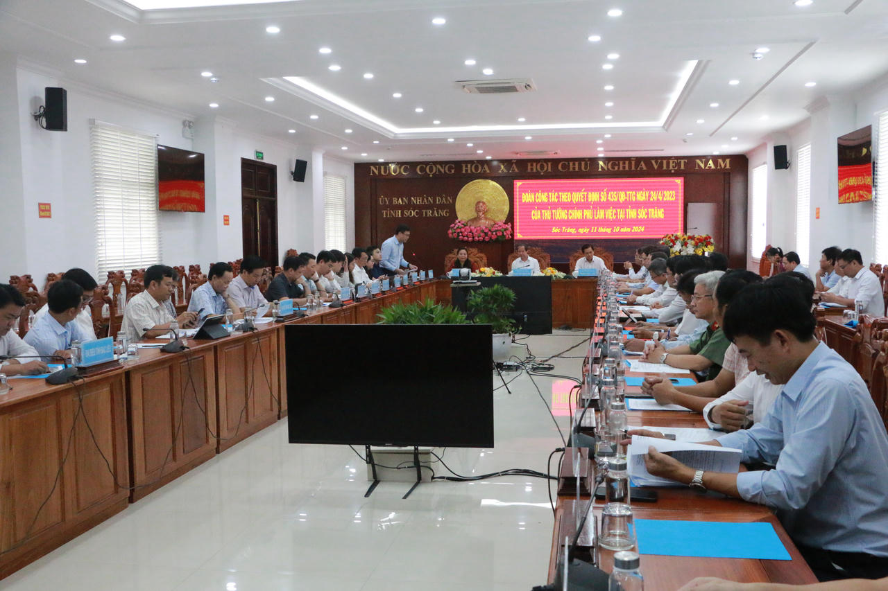 Đoàn công tác Chính phủ làm việc với 3 tỉnh ĐBSCL về đầu tư, xây dựng và xuất nhập khẩu