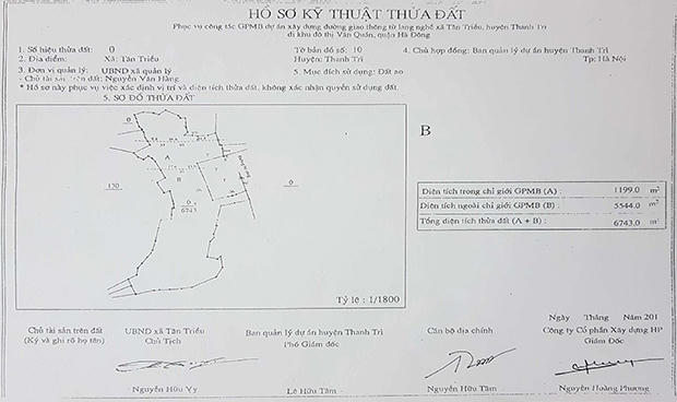 Tiếp nối sai phạm tại xã Tân Triều, Thanh Trì, Hà Nội: “Làm xiếc” trên phương án bồi thường