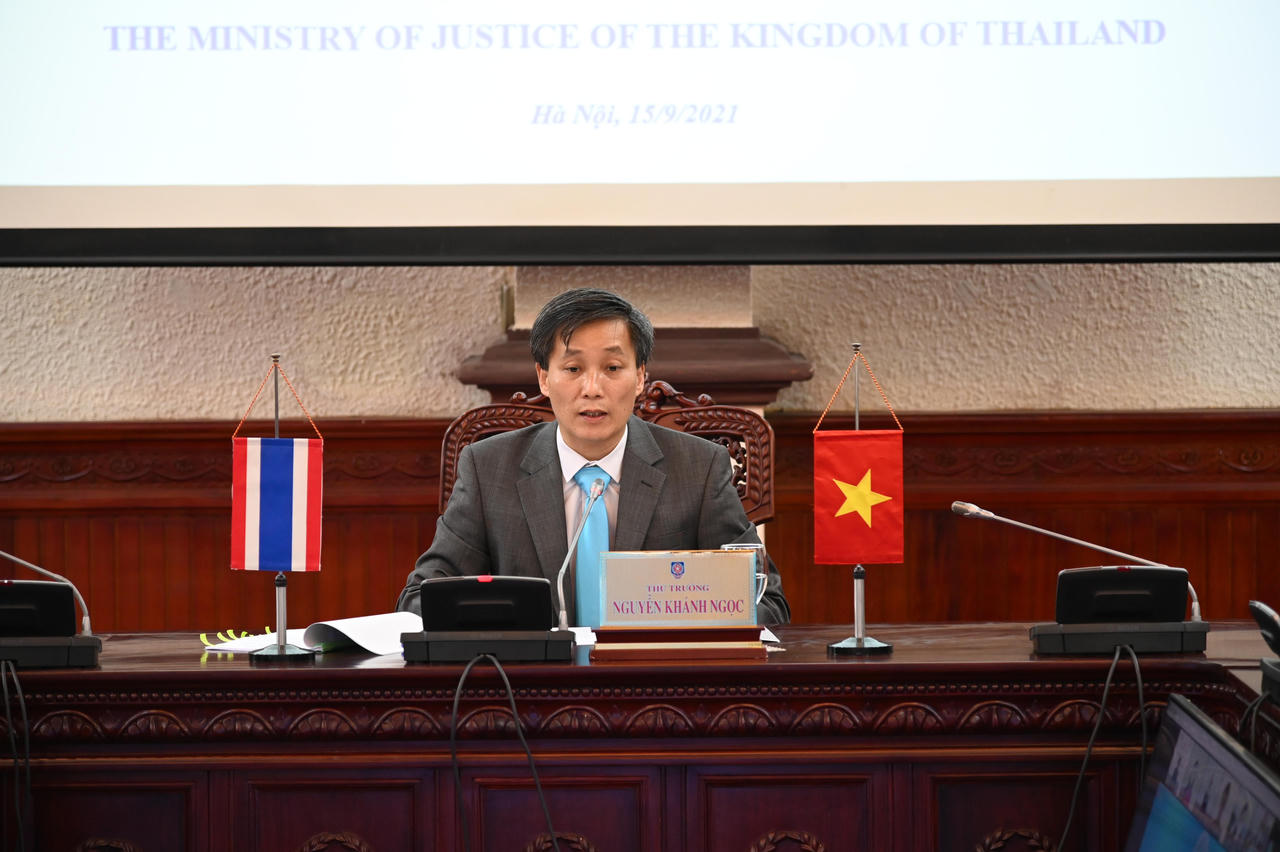 Ký kết Chương trình hợp tác năm 2021 – 2022 giữa Bộ Tư pháp Việt Nam – Thái Lan