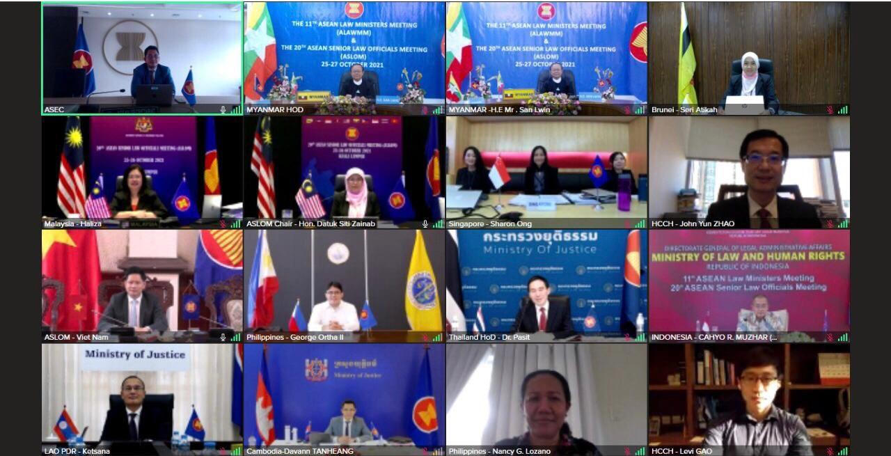 Bộ Tư pháp tham dự Hội nghị Quan chức pháp luật cao cấp ASEAN(ASLOM) lần thứ 20